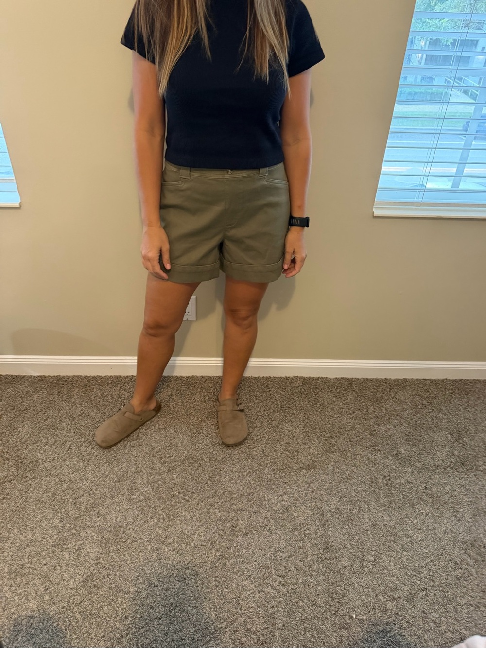 Spanx Olive Green Women’s Casual Shorts